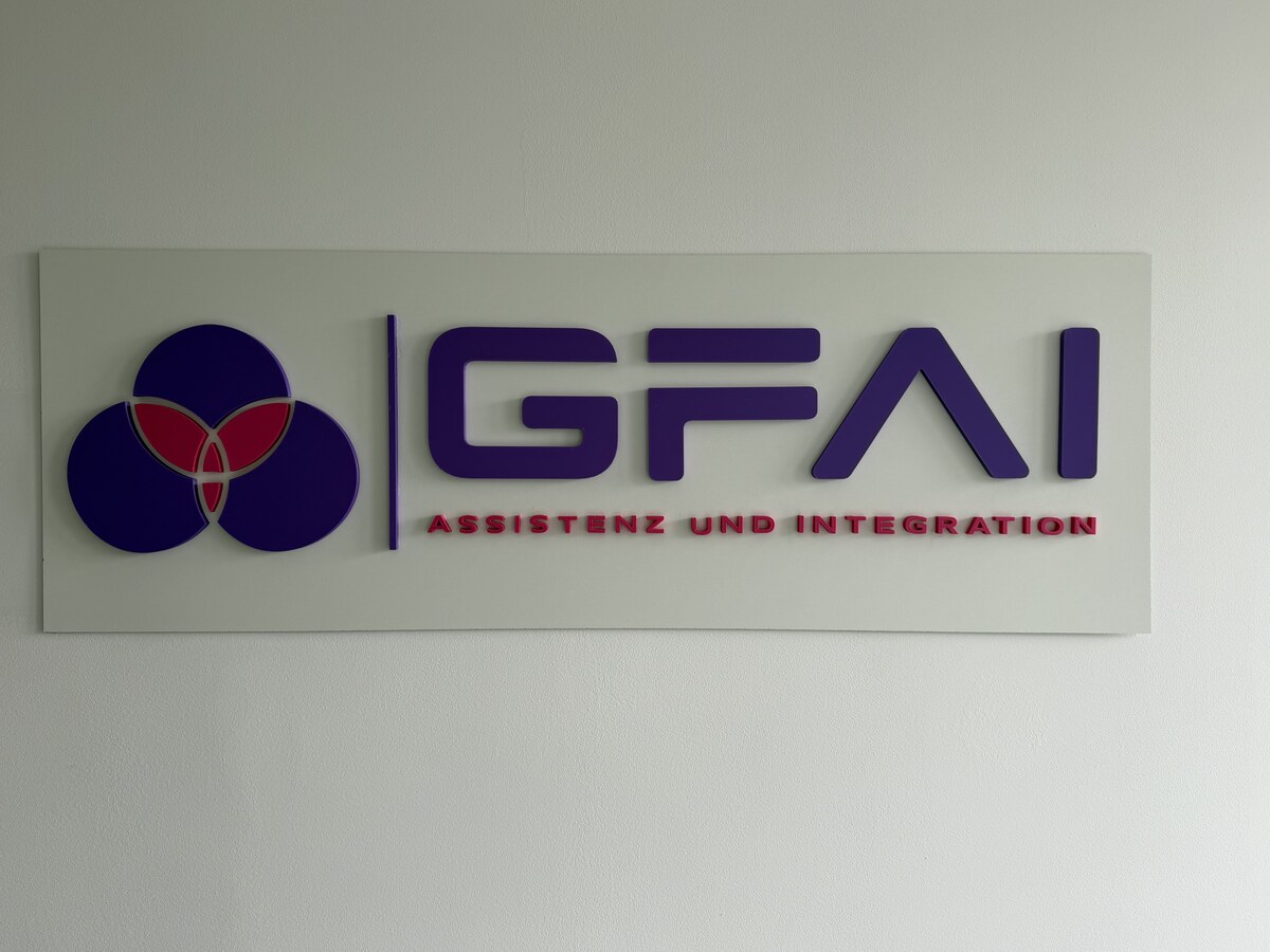GFAI Gesellschaft für Assistenz und Integration 3D-Wandlogo